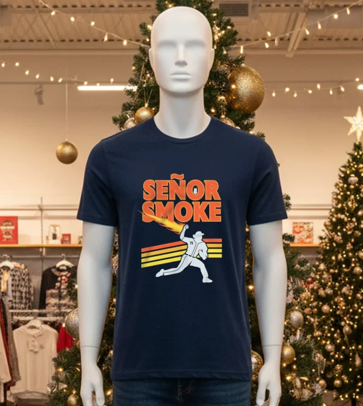 Señor Smoke Andres Munoz Seattle Mariners   Black T Shirt