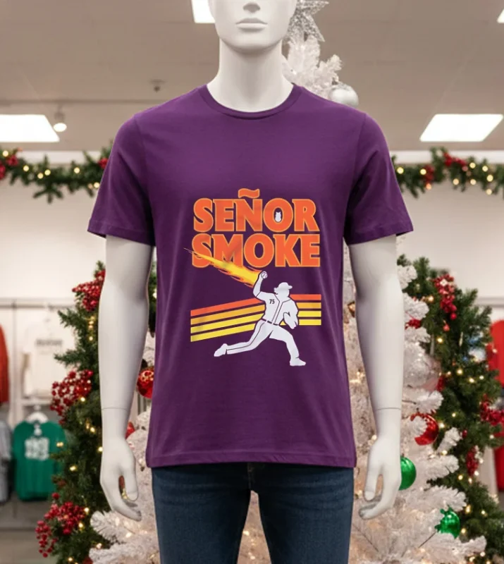 Señor Smoke Andres Munoz Seattle Mariners   Purple T Shirt