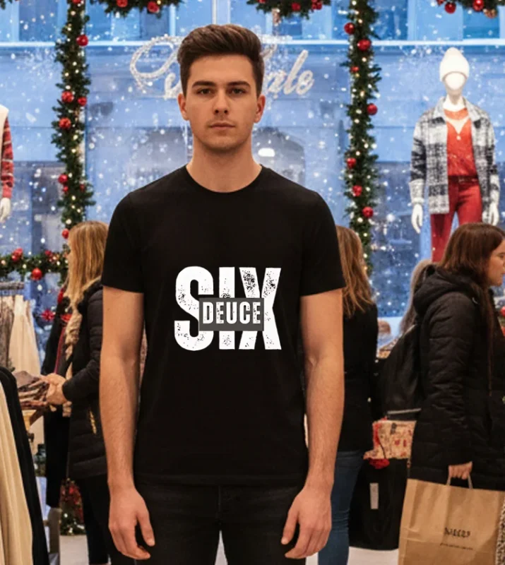 Six Deuce Boxy   Black T Shirt