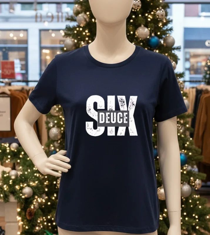 Six Deuce Boxy   Navy T Shirt