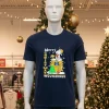 Snoopy And Woodstock Merry Christmas Michigan Wolverines   Black T Shirt