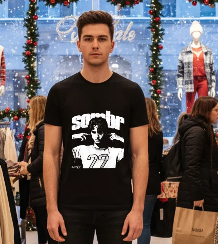 Sombr Tour Music Vintage T Black T Shirt