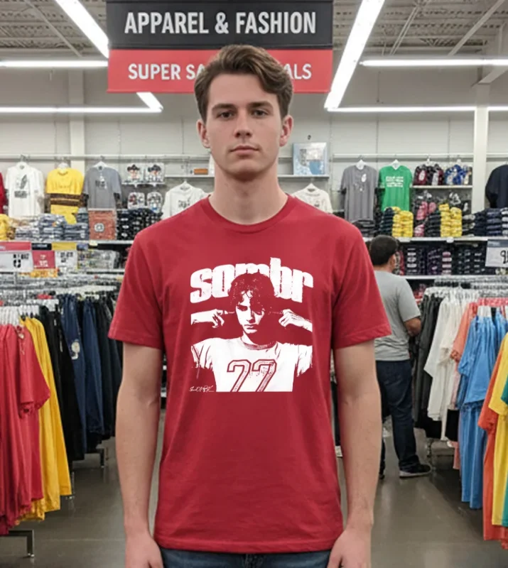 Sombr Tour Music Vintage T   Red T Shirt