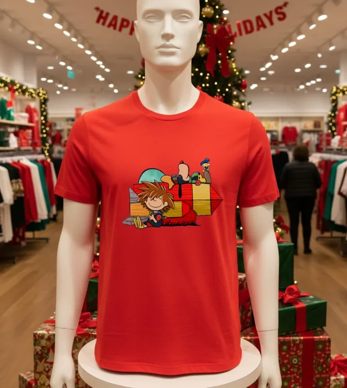 Something Something Mash X Cartoon   Red T Shirt