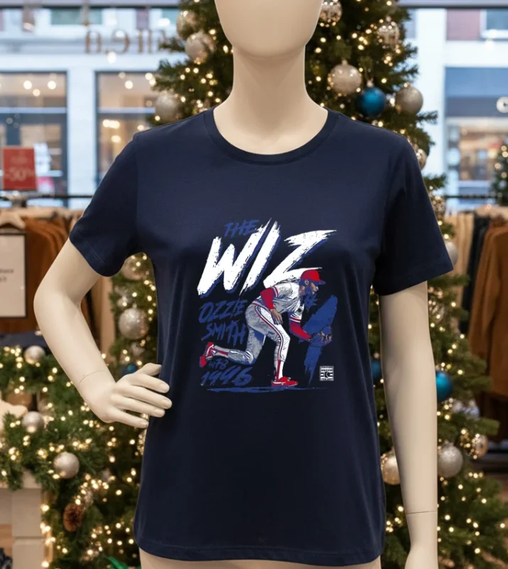 St. Louis Baseball Ozzie Smith The Wiz Ozzie Smith Men S Premium Navy T Shirt