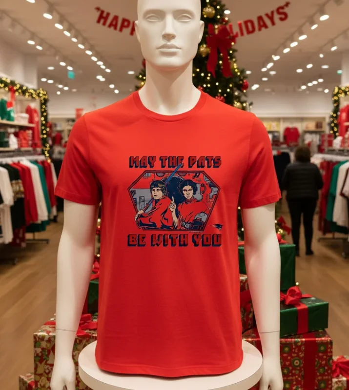 Star Wars X New England Patriots May The Pats Be With You Red T Shirt