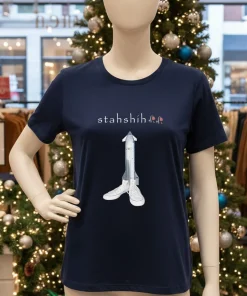 Starship Spacex   Navy T Shirt