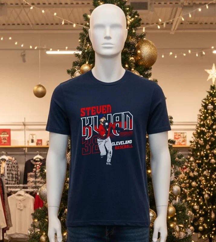 Steven Kwan Cleveland Baseball Steven Kwan Cleveland Player Name   Black T Shirt