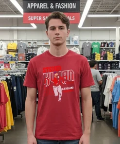 Steven Kwan Cleveland Baseball Steven Kwan Cleveland Player Name   Red T Shirt