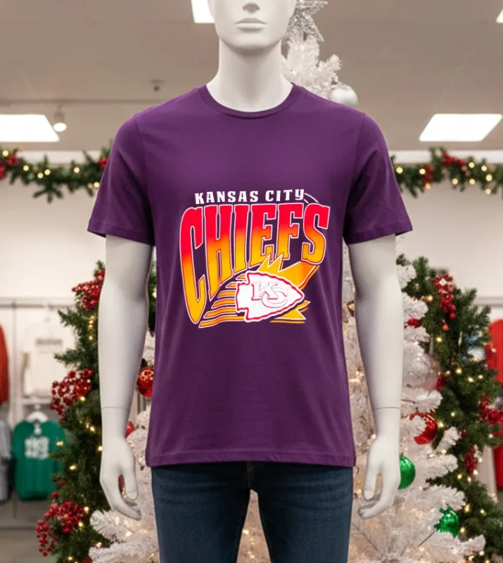 Swift Kansas City Chiefs 2025 T   Purple T Shirt