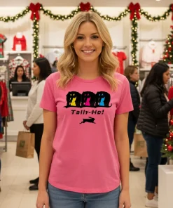 Tally Ho Lure Coursing Logo Pink T Shirt