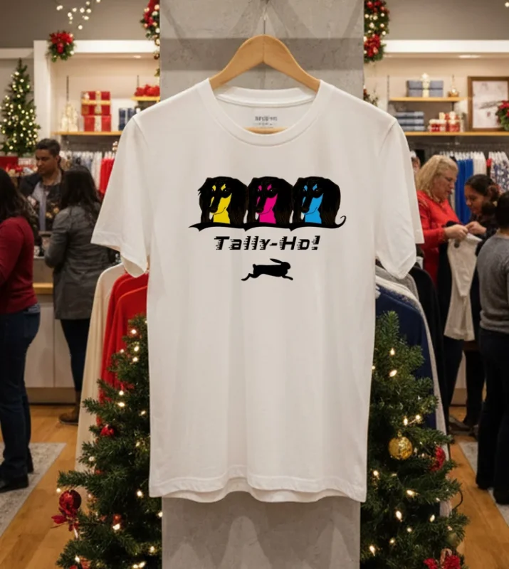 Tally Ho Lure Coursing Logo White T Shirt