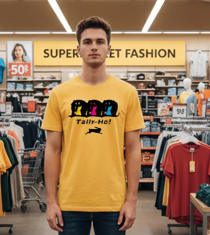 Tally Ho Lure Coursing Logo Yellow T Shirt