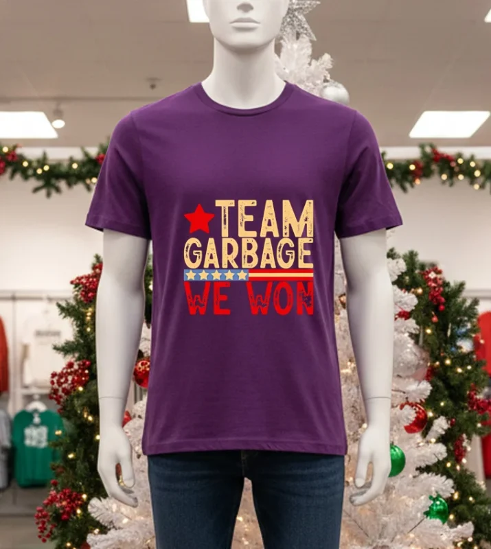 Team Garbage We Won Purple T Shirt