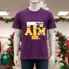 Texas A&M Aggies Logo   Purple T Shirt