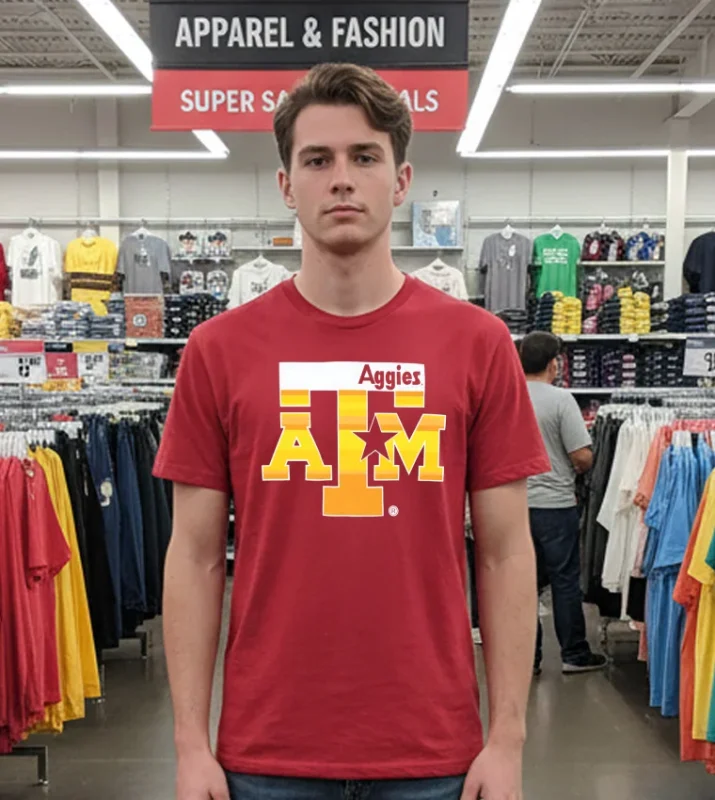 Texas A&M Aggies Logo Red T Shirt
