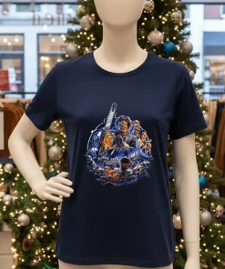 Texas Chainsaw Massacre Texas Battle Land T   Navy T Shirt