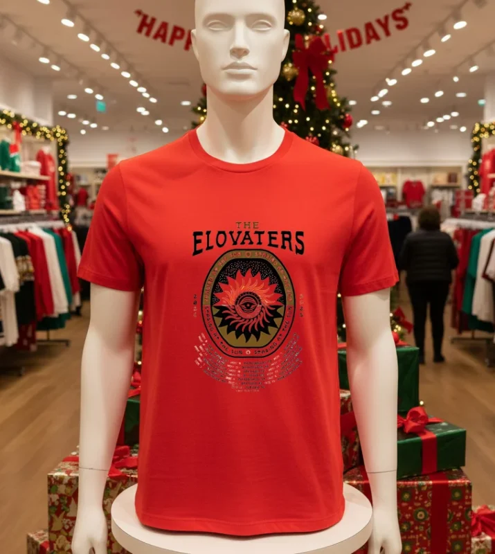 The Elovaters Staring At The Sun 2025 Red T Shirt