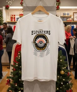 The Elovaters Staring At The Sun 2025 White T Shirt