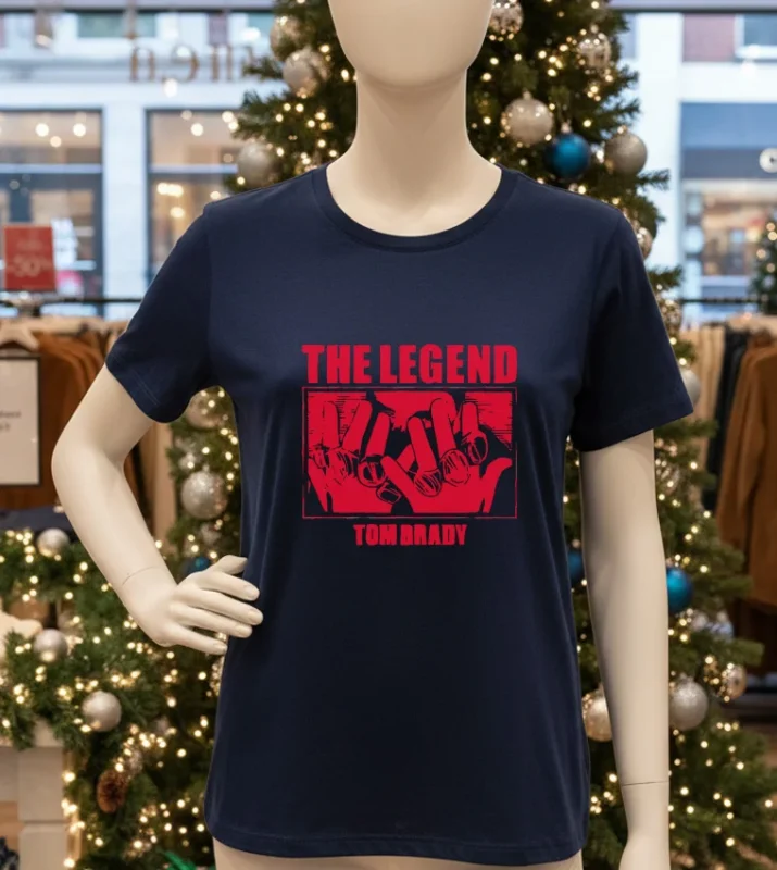 The Legend Tom Brady Rings Navy T Shirt