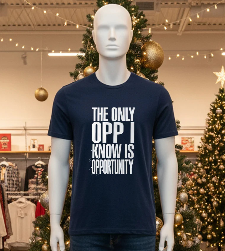 The Only Opp I Know Is Opportunity - black-t-shirt The Only Opp I Know Is Opportunity Black T Shirt