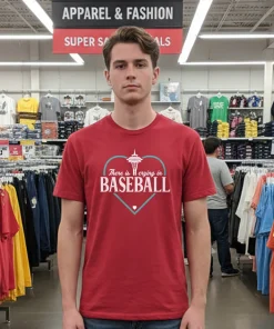 There Is Crying In Baseball heart American style t-shirt