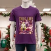 Thug Life Christmas Friends Christmas Movies   Purple T Shirt