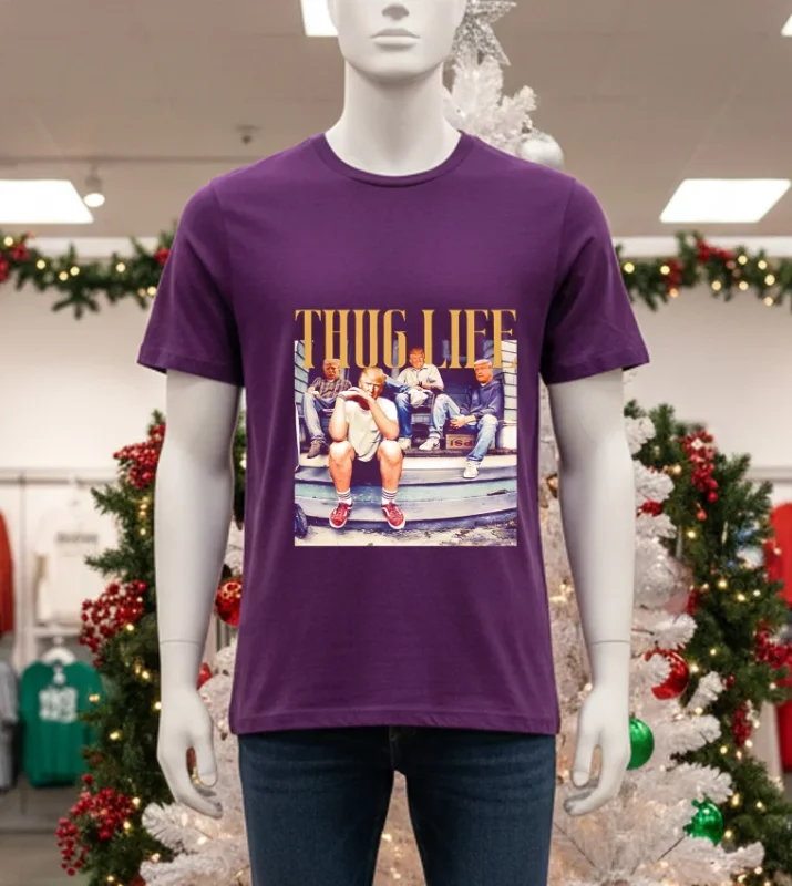 Thug Life Donald Trump 2024 Purple T Shirt