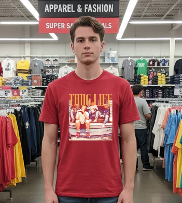 Thug Life Donald Trump 2024   Red T Shirt