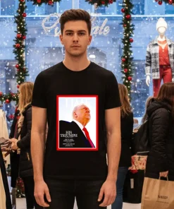 Time Cover His Triumph 2025 T   Black T Shirt