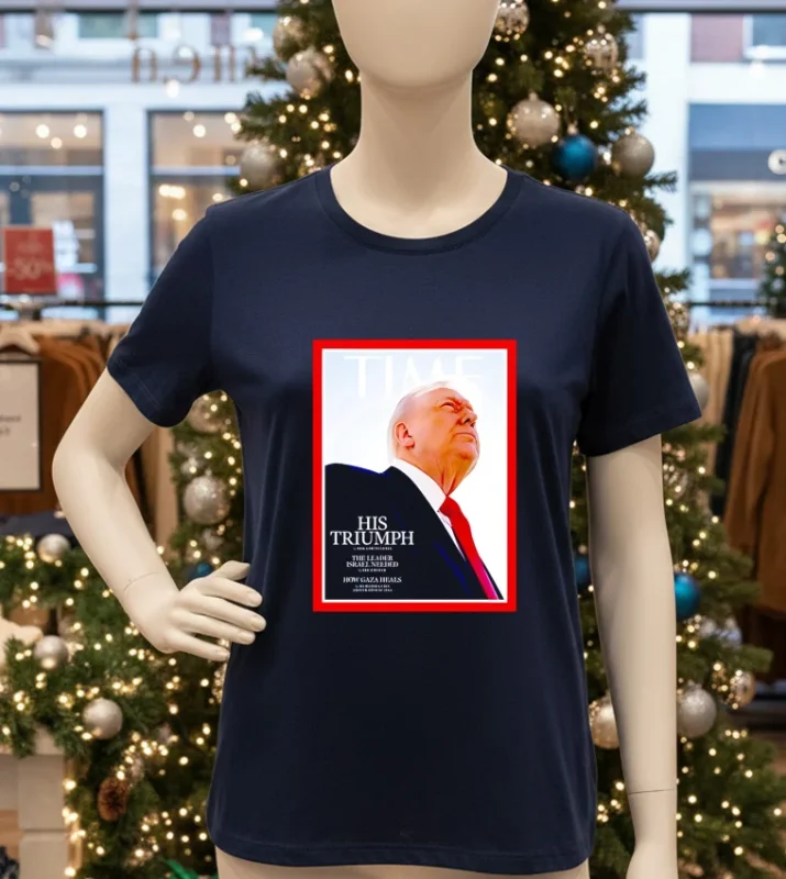 Time Cover His Triumph 2025 T   Navy T Shirt