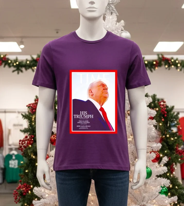 Time Cover His Triumph 2025 T   Purple T Shirt
