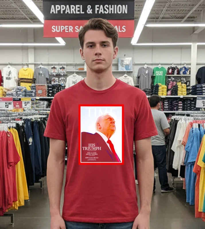 Time Cover His Triumph 2025 T Red T Shirt