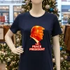 Trump The Peace President   Navy T Shirt