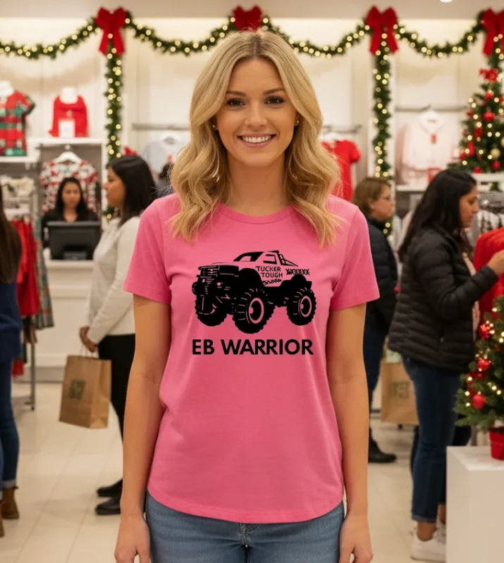 Tucker Tough Eb Warrior   Pink T Shirt