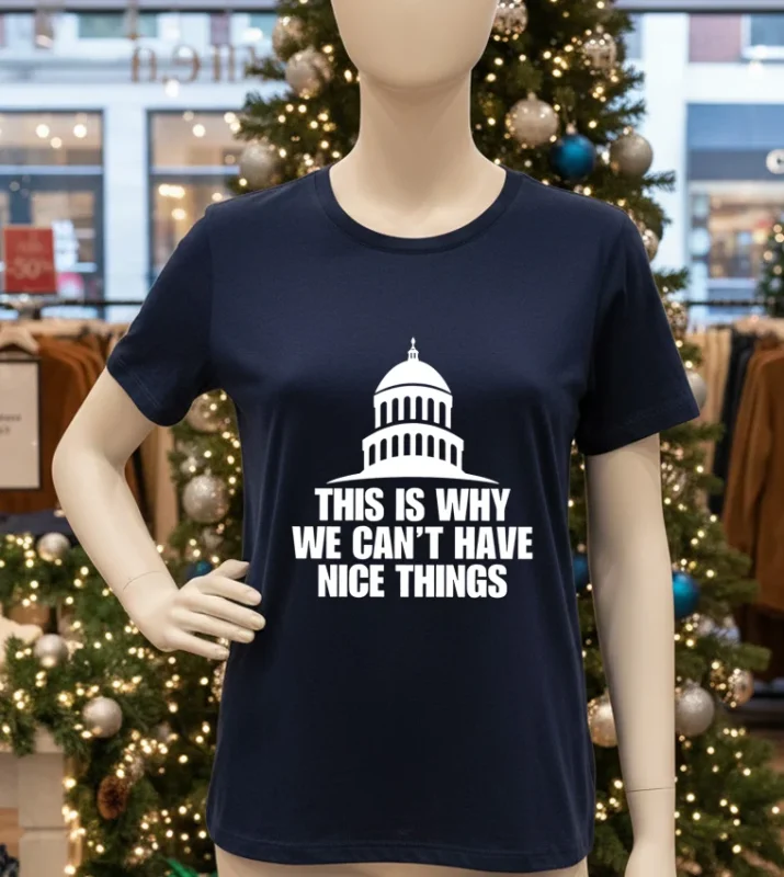 United States Capitol This Is Why We Can T Have Nice Things T   Navy T Shirt