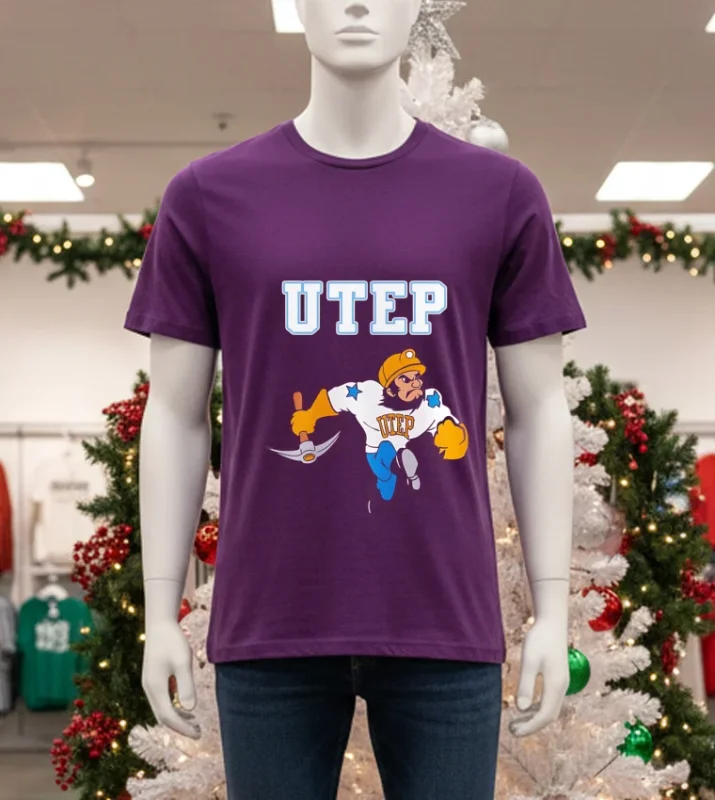 Utep Miners Football Uniform Homecoming Special Purple T Shirt