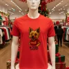 Washington Commanders Yorkie Hashtag Team Mascot T   Red T Shirt