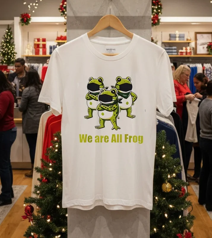 We Are All Frog Portland Frog Solidarity White T Shirt