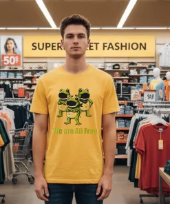 We Are All Frog Portland Frog Solidarity Yellow T Shirt