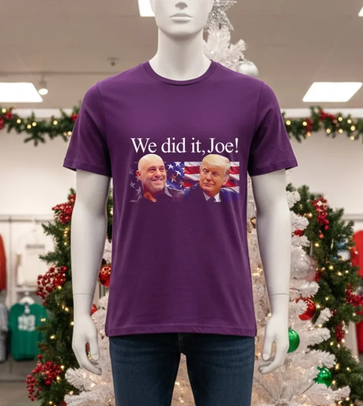 We Did It Joe Trump   Purple T Shirt