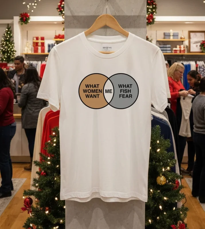 What Women Want What Fish Fear Me White T Shirt