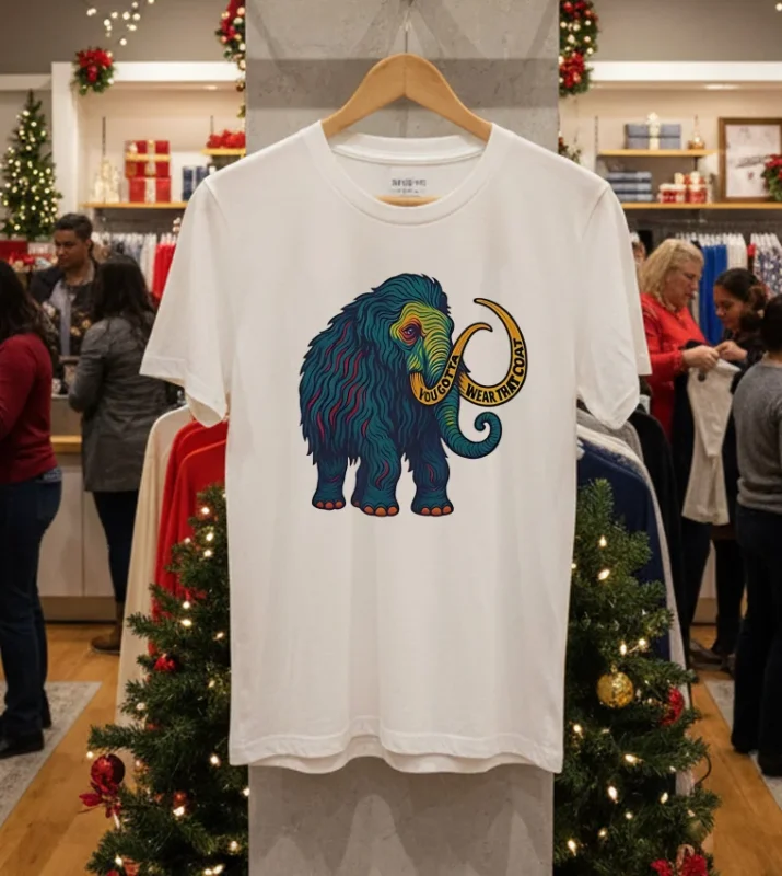 Widespread Panic Big Wooly Mammoth Yougota Wear That Coat White T Shirt