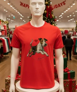 Wire Fox Terrier Portrait vintage T shirt