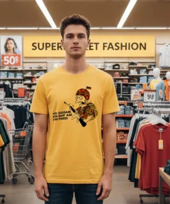 Yo Saddam I m Bart And I m Pissed American style t-shirt