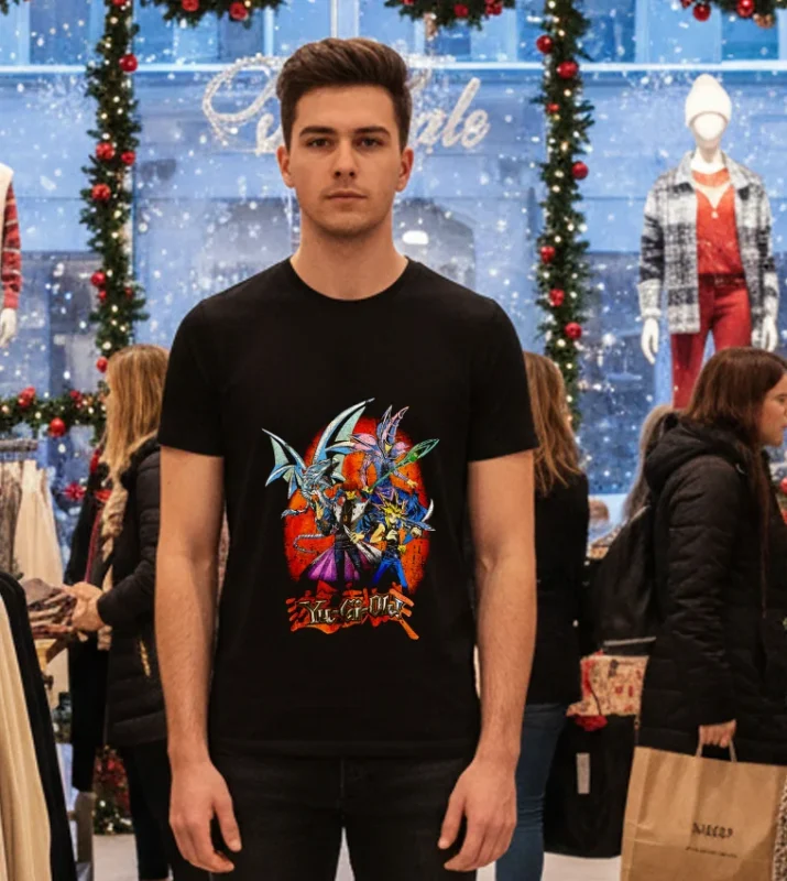 Yu Gi Oh Comic Anime Retro   Black T Shirt