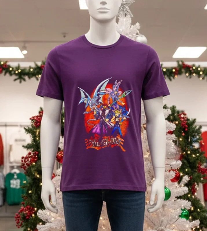 Yu Gi Oh Comic Anime Retro   Purple T Shirt