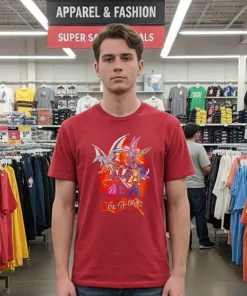 Yu Gi Oh Comic Anime Retro   Red T Shirt
