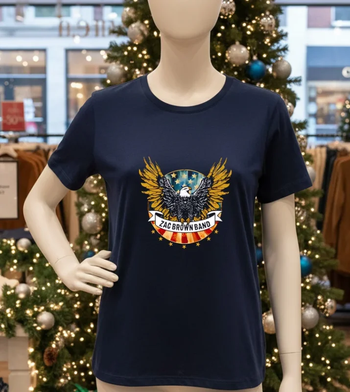 Zacbrownband Veterans Day 2024   Navy T Shirt