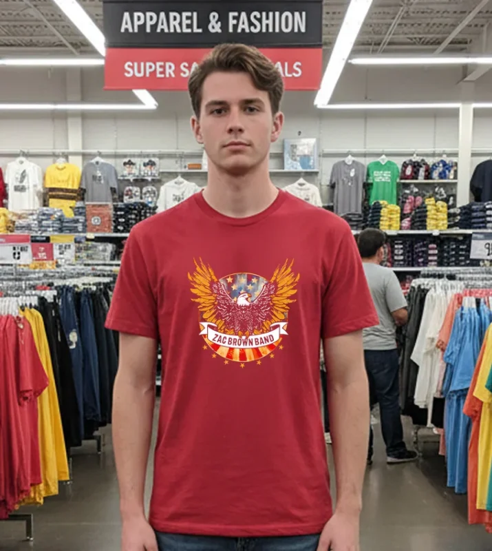 Zacbrownband Veterans Day 2024 Red T Shirt